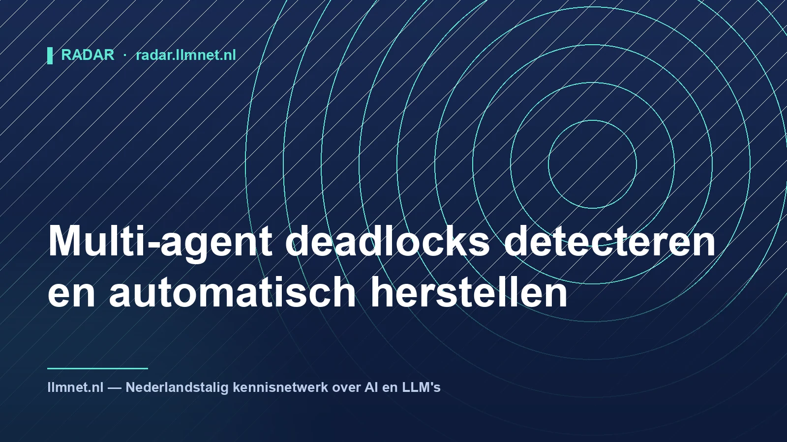 Multi-agent deadlocks detecteren en herstellen