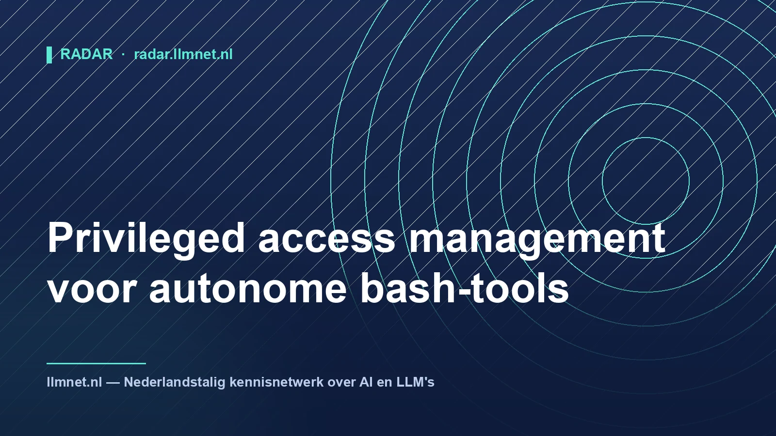 Privileged Access Management voor Bash-Tools